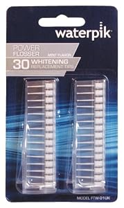 WaterPik FTW-01 Replacement Whitening Flosser Tips for Watepik FLW 110, FLW 220, FLW 310 (Pack of 3)