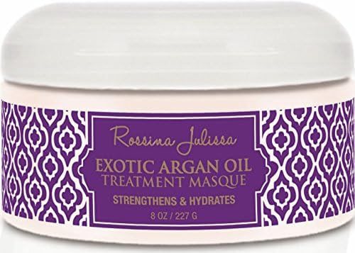 Rossina Julissa Argan Oil &amp; Shea Butter Hair Mask for Dry Damaged Hair (8oz/227g)