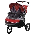 InStep Suburban Safari Double Stroller - Red/ Gray