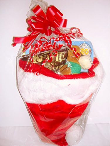 Stuffed Christmas Holiday Santa Hat for Kids - Gluten Free - Toys, Stocking Stuffers and Treats