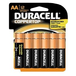 Duracell Coppertop AA Cell Alkaline Batteries in Reclosable Storage 12 Pack