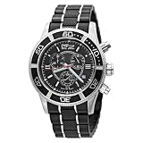 Daniel Steiger Men's 2086-M Swiss Quartz Chronograph Black Watch