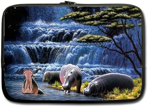Funny Laptop Bag - Style Cool Hippopotamus 13 13.3 inch Laptop Sleeve Bags for Notebook,Macbook Pro,Macbook Air