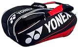 ヨネックス(YONEX) ラケットバッグ9(リュック付) ブラック×レッド 187 BAG1102N