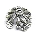 2pcs .925 Sterling Silver Leaf Flower Bead Cap 11mm/Findings/Antique