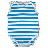 Sharp Kids Organic Baby Sleeveless Bodysuit Striped