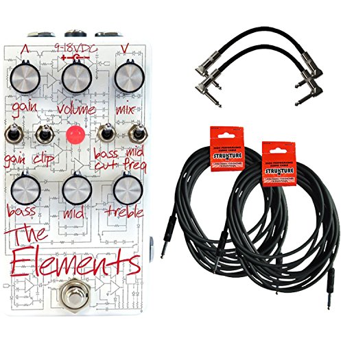 Dr. Scientist The Elements Distortion Fuzz Pedal (Wilderness) w/ 4 Free Cables