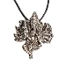 Ganesh, the Hindu Deity Pewter Pendant on Cord Necklace, The Veda Collection