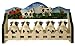 5 PC SPICE RACK W/ WOOD HOLDER COW DECOR