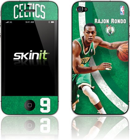 Skinit Boston Celtics Rajon Rondo #9 Action Shot Vinyl Skin for Apple iPhone 4 / 4S