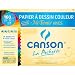 Canson - 526016 - Pochette de 12 feuilles papier dessin - 160 g - 24 x 32 cm - Assortis vifs