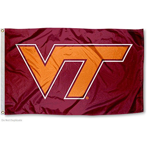 VT Virginia Tech Hokies University Large College Flag