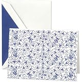China Blue Swirl Notes