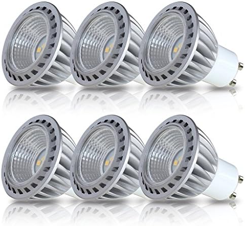 Supmart GU10 LED Bulb 6W Neutral White 4000K 50W Halogen Bulbs Equivalent 500lm 100% Aluminum Reflector and Housing MR16 GU10 led Bulb 40 Degree Beam Angle CRI>85 6-Pack