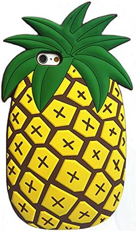 TKORP 3D lovely big pineapple Silicone Case for Apple iPhone 5 5S SE