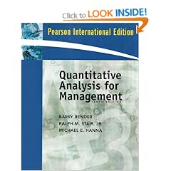 Quantitative Analysis for Management: International Version
