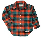 Ryder & James, Dexter Button Shirt in Orange Plaid (c) ~