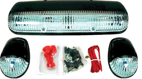 Recon 264155SW Super White Cab Roof Lights 2002-2005 Chevy & GMC CK Series Heavy Duty Pickup (3-Piece Set)