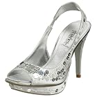 Charles by Charles David Spangle Peep Toe Slingback