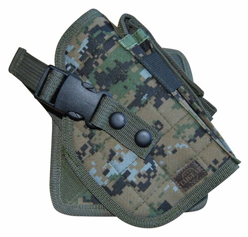 Airsoft Woodland Digital Camouflage MOLLE Cross