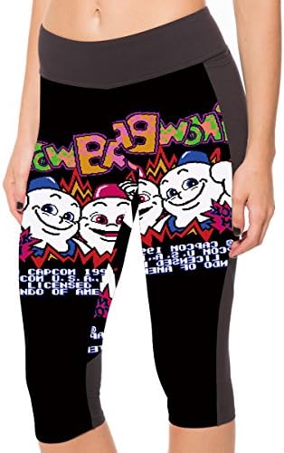 MIIshow Womens Snow Bros Printed Crop Pants Yoga Capri Leggings