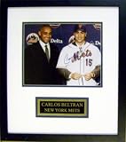 Carlos Beltran Autographed/Hand Signed 8x10 Photo (New York Mets - Puerto Rico Baseball Hero - Intro