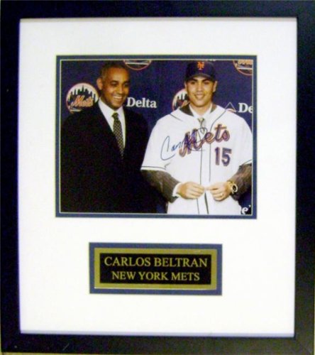 Carlos Beltran Autographed/Hand Signed 8x10 Photo (New York Mets - Puerto Rico Baseball Hero - Intro