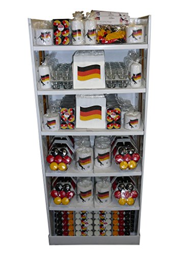 Fanpaket / Fanartikel Deutschland, WM – EM Fußball, Stumpenkerzen, Teelichter, Servietten, Lampion, Fan Party