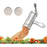 Virtuous * DIY Manual Kitchenaid Attachments Noodle Press Pasta Maker - Fruits,vegetable,citrus Juicer Press & Pasta Machine with 2 Noodle Mould