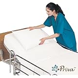 Priva All in One Hospital Bed in a Bag, Top Sheet, Bottom Sheet, Pillow Case and Blanket,  White