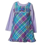 Toddler Little Girls Clothing PURPLE PLAID Dress FLAPDOODLES 2T-6x
