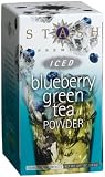 Stash Premium Blueberry Green Iced Tea Powder, 12-Count Packets (Pack of 6)