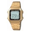 Casio Men's Gold Tone 10 Year Battery Big Numbers Digital Watch Model A-178WGA