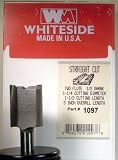 WHITESIDE MACHINE #1097 CARBIDE-TIP 2 FLUTE STRAIGHT ROUTER BIT 1-1/4 DIA X 1-1/2" CL X 1/2" SHANK