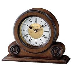 Seiko Desk and Table Alarm Clock Brown Alder Case