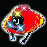 Fireman Hat Flashing Blinking Light Up Body Lights Pins (25-Pack)
