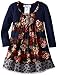 Bonnie Jean Girls' Floral and Plaid Printed Dress