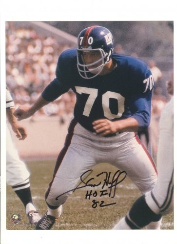 Sam Huff Autographed/Hand Signed New York Giants 8x10 Photo