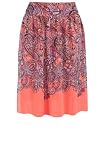 Avenue Plus Size Paisley Print Skirt