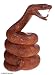 Wood statuette, 'Coiled Snake'