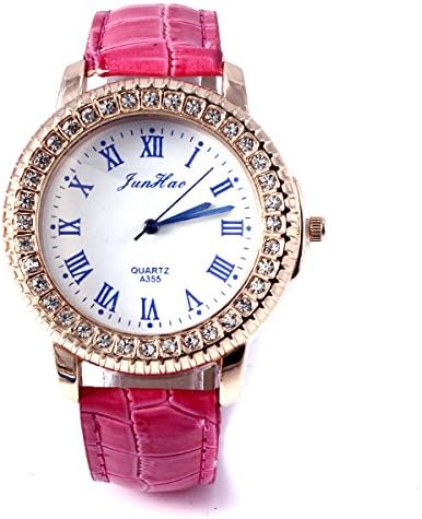 HKB Gold shell casual fashion women pu leather ladies dress watch quartz watch