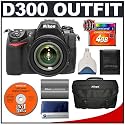 Nikon D300 Digital SLR Camera with Nikon 18-135mm AF-S DX Lens + 4GB CompactFlash Card + EN-EL3e Battery + Case + Cameta Bonus Accessory Kit