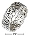 Sterling Silver Celtic Trinity Knot Band Ring