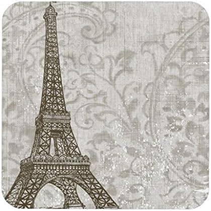 Otozoo Vintage Eiffel Tower Beverage Coasters (Set Of 4)