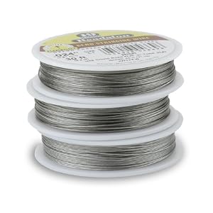 Beadalon-Stringing-Wire-19-Strand-015-Inch-38-Millimeter-Diameter-30-Feet-Pkg-Bright