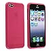 iPhone SE Case, Insten TPU Case Compatible with Apple iPhone 5SE / 5S / 5, Frost Clear Hot Pink