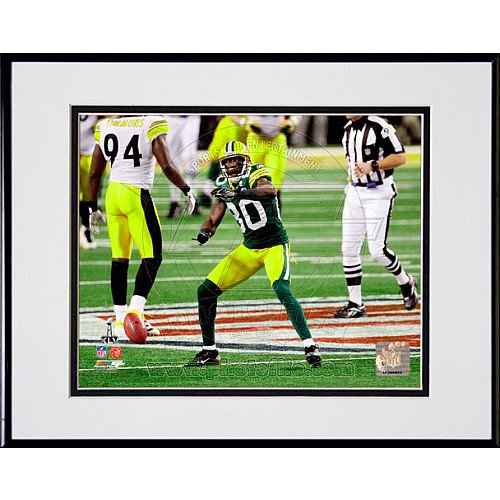 Photo File Green Bay Packers Donald Driver Super Bowl XLV Framed Photo