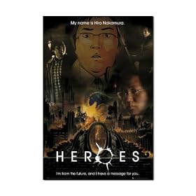 HEROES - HIRO NAKAMURA - MASI OKA - I'M FROM THE FUTURE... - CARTOON ANIME HYBRID ARTWORK - OFFICIAL TV/MOVIE WALL POSTER - 61cm x 91.5cm (24 x 36")