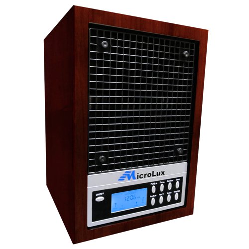 MicroLux ML4500D Series Home HEPA Ozone Generating Air Purifier - Cherry