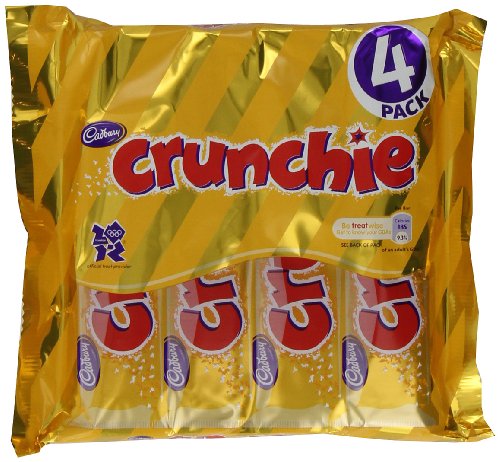 Cadbury Crunchie 4 Bars (Pack of 5, Total 20 Bars) Cadbury Crunchie 4 Bars (Pack of 5, Total 20 Bars) picture
